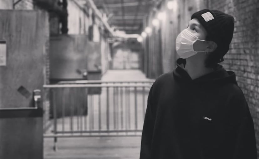 Suga, integrante de la banda BTS