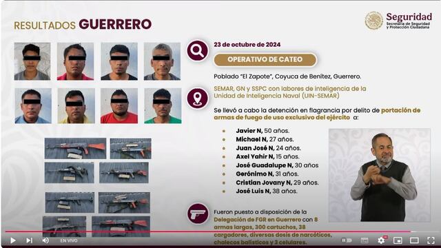 Guerrero detuvo a 29 generadores de violencia en la Costa Grande