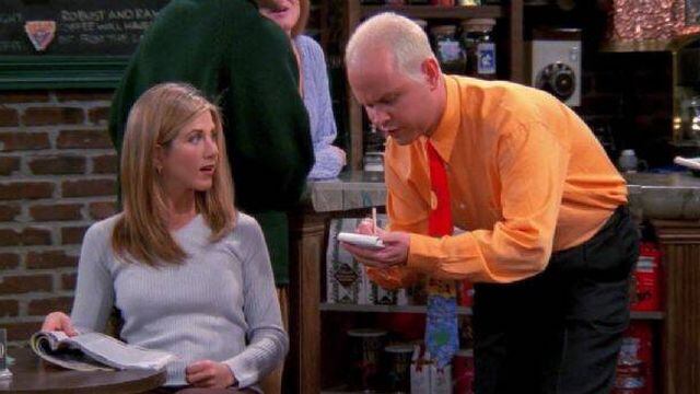 James Michael Tyler y Jennifer Aniston en 'Friends'