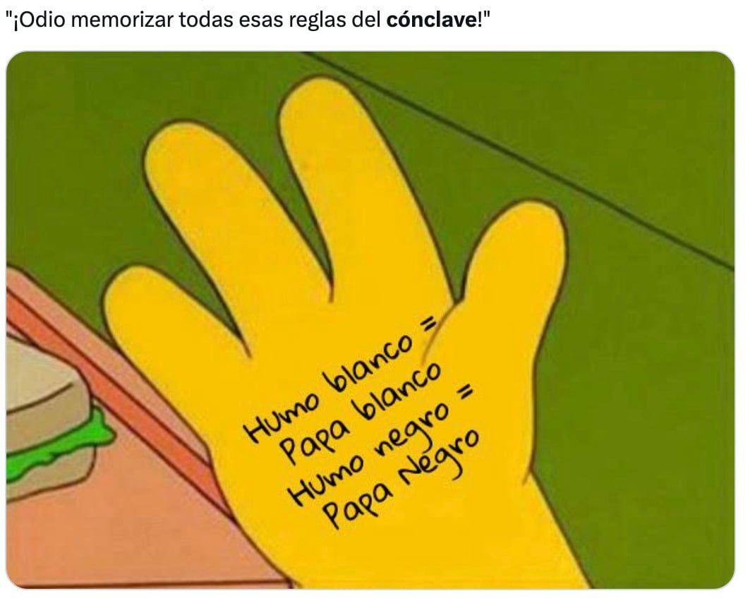 Memes del cónclave 2025 sobre el nuevo papa