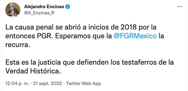 Alejandro Encinas informa del caso Ayotzinapa que un juez liberan a otros 24 imputados más por la desaparición de los 43 estudiantes