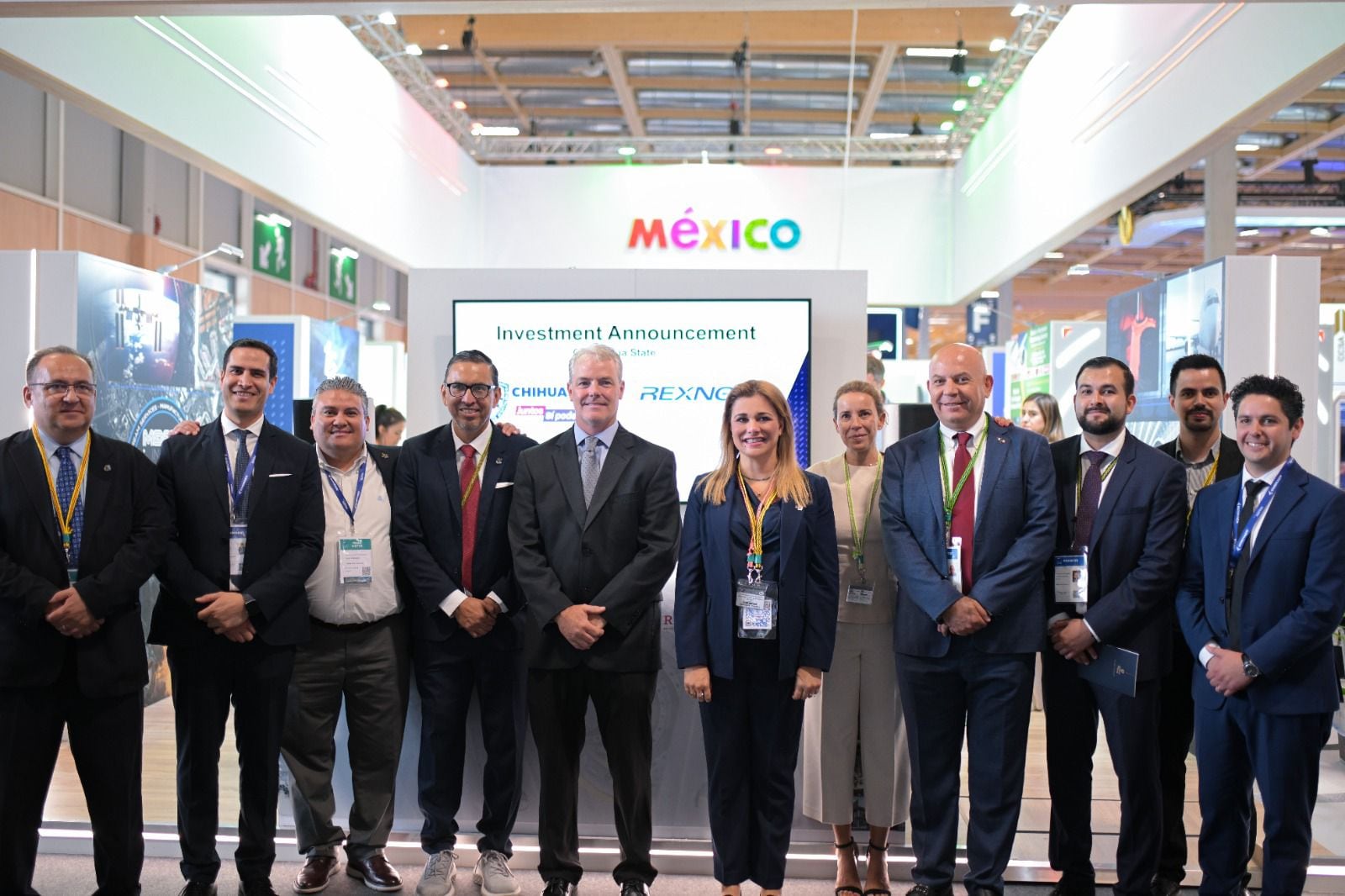 Maru Campos con inversores de Regal Rexnord