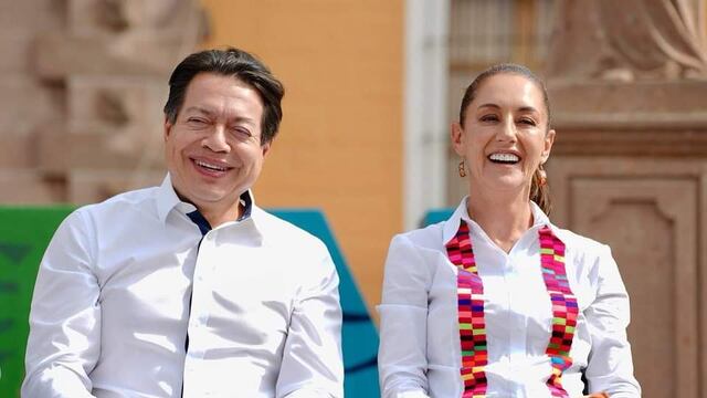 Mario Delgado y Claudia Sheinbaum