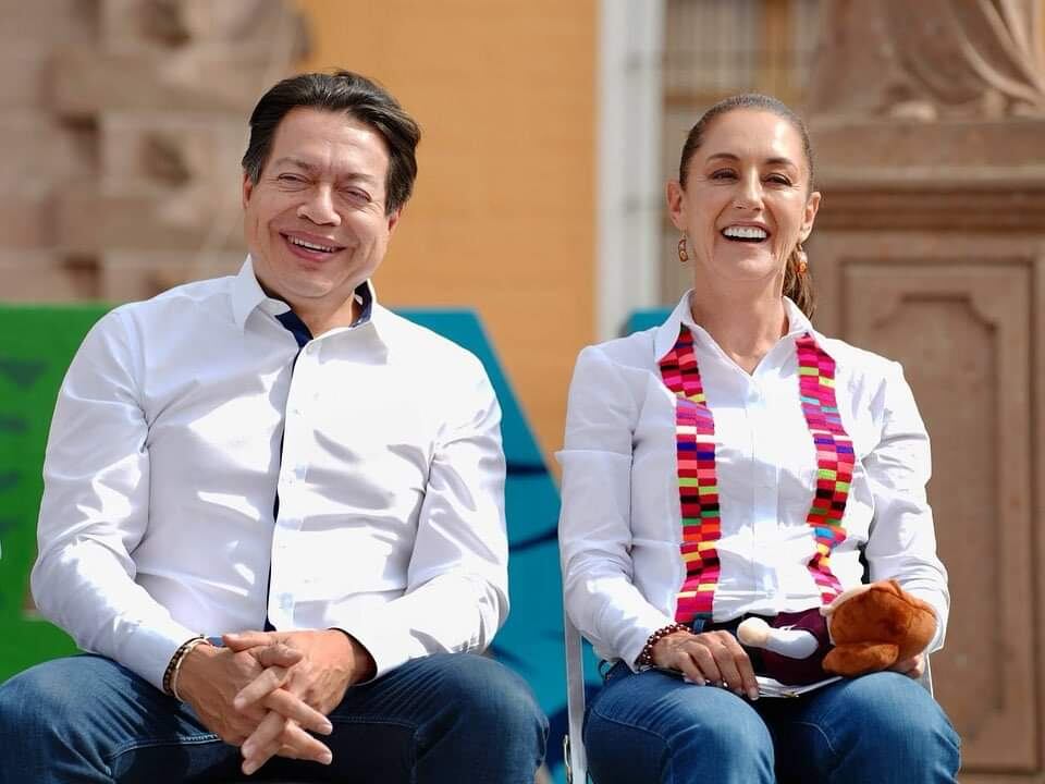 Mario Delgado y Claudia Sheinbaum