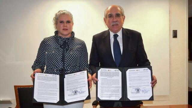 Titular de la UIF, Pablo Gómez Álvarez y Auditora Superior mexiquense, Miroslava Carrillo Martínez