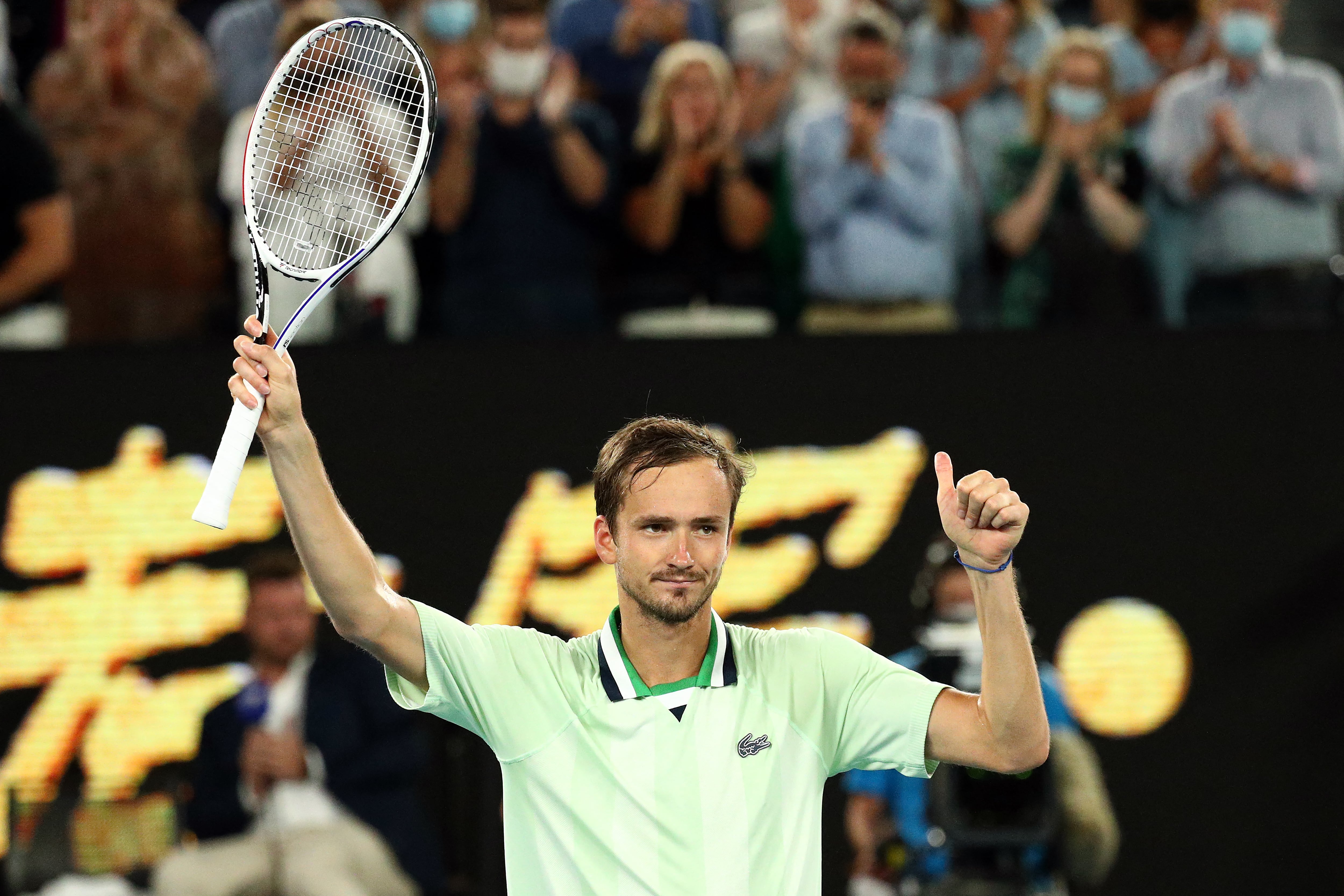 Daniil Medvedev en el Abierto de Australia 2022