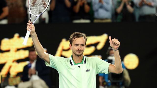 Daniil Medvedev en el Abierto de Australia 2022