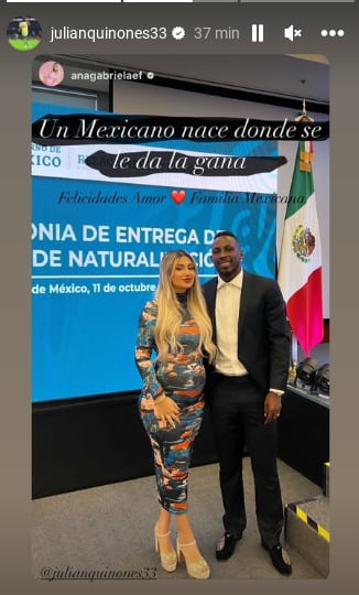 Julián Quiñones ya es mexicano