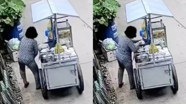 Mujer embarrándose los platos