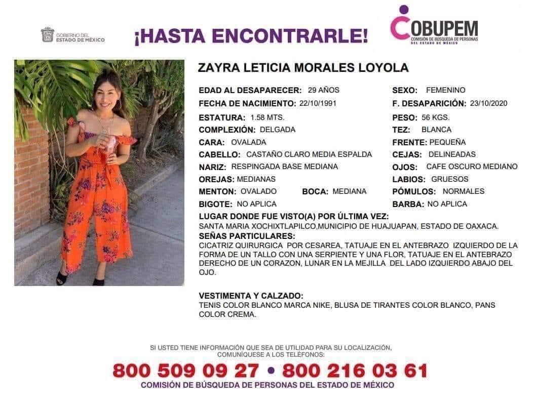 Ficha de búsqueda de Zayra