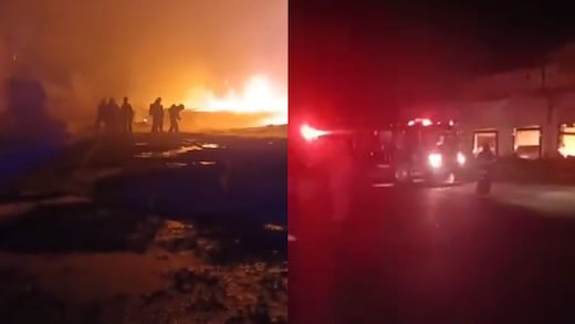 Fuerte incendio en Bachoco en Lagos de Moreno desata alerta atmosférica