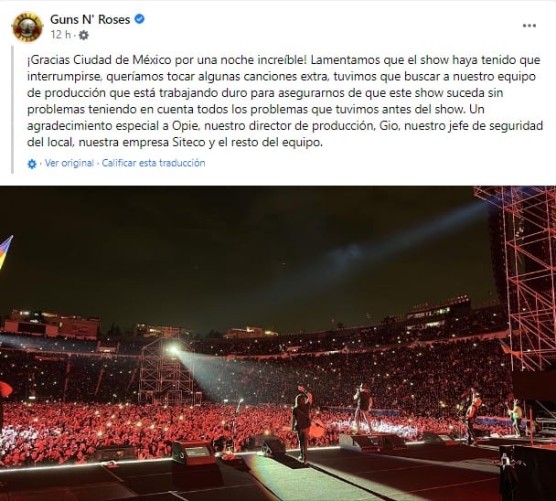 Guns N' Roses tuvieron problemas con Music Vibe, la organizadora del evento de Super Junior.
