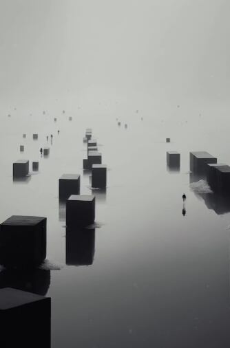 Representación de una inteligencia artificial sobre cómo es la vida después de la muerte