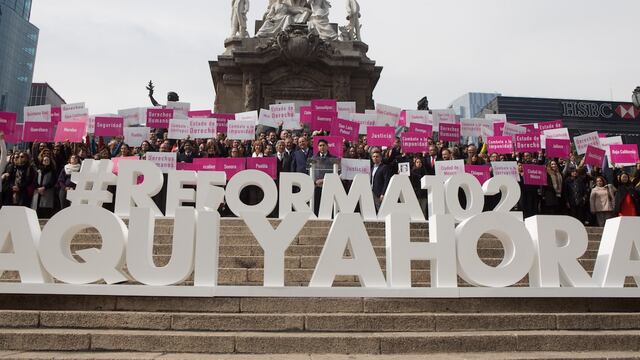 Presentación y acto simbólico de la reforma al artículo 102, el pasado 31 de enero.