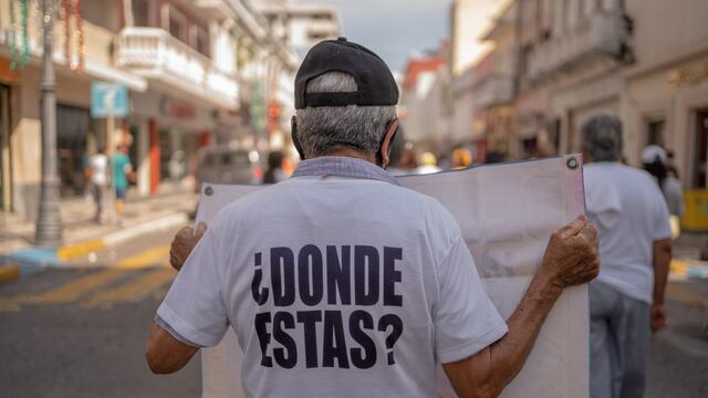 Marcha de integrantes del Colectivo Solecito por el Día Internacional de las Víctimas de Desaparición Forzada en 2022