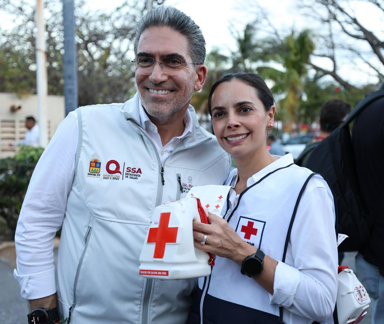 Autoridades estatales y municipales de Cancún inician Colecta Nacional 2026 de la Cruz Roja Mexicana