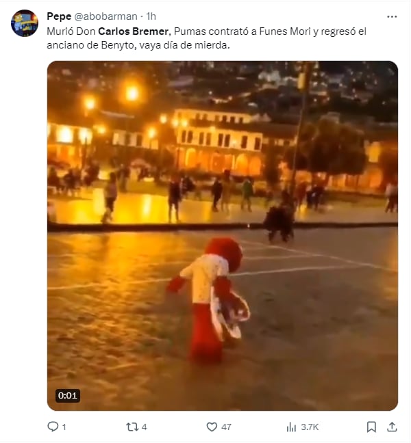 Memes por la muerte de Carlos Bremer