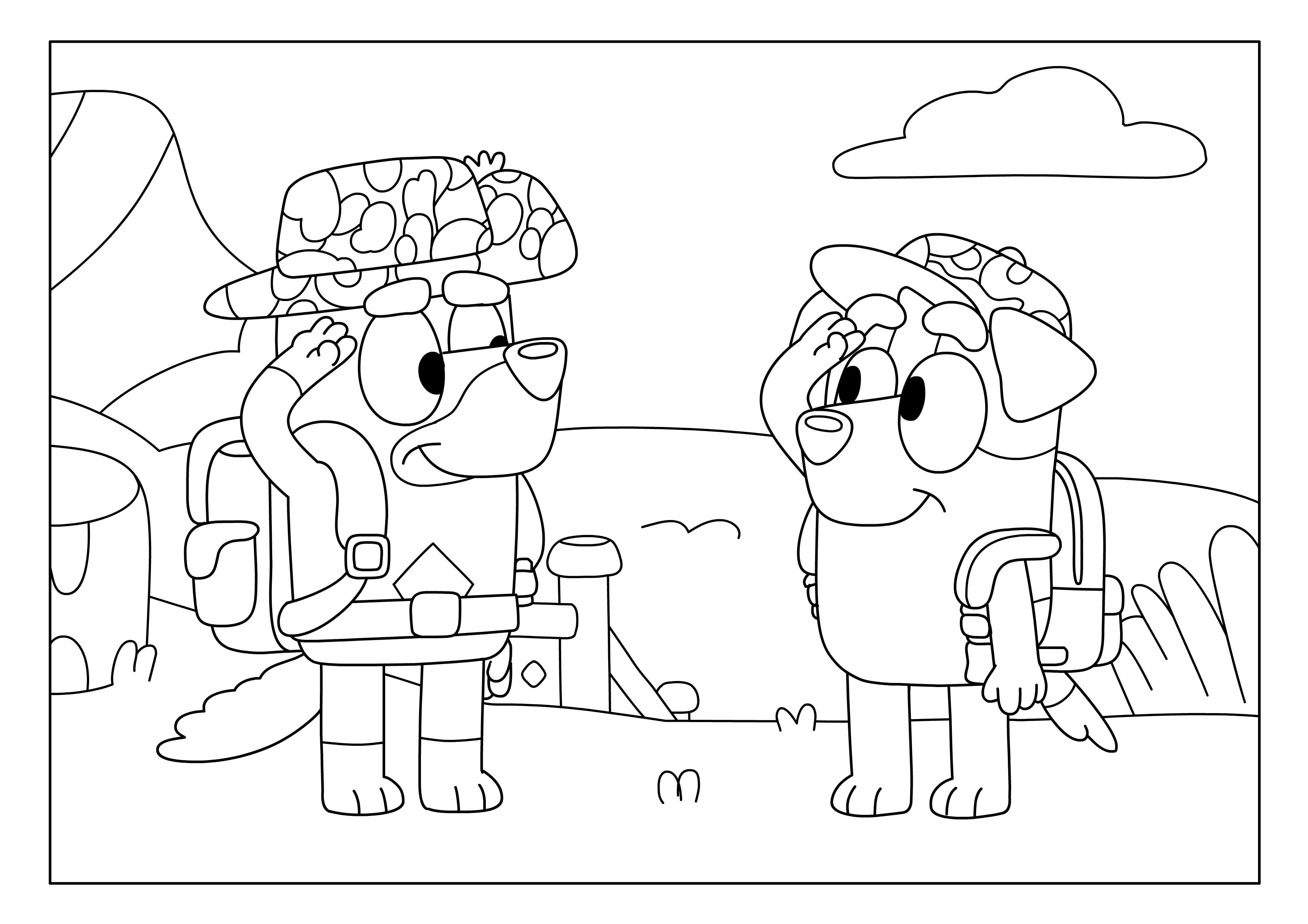 Dibujos de Bluey por el Día del Maestro