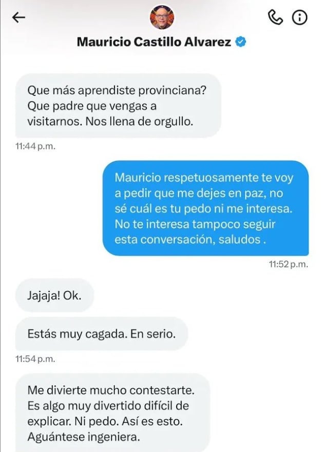 Mensajes de Mauricio Castillo
