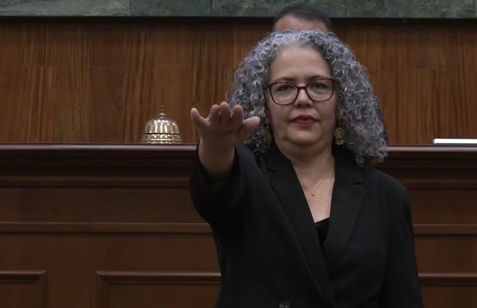 Graciela Domínguez, gobernadora interina de Sinaloa.