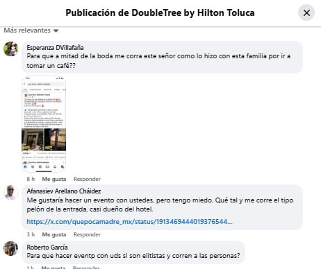 Comentarios Starbucks en hotel DoubleTree by Hilton en Toluca