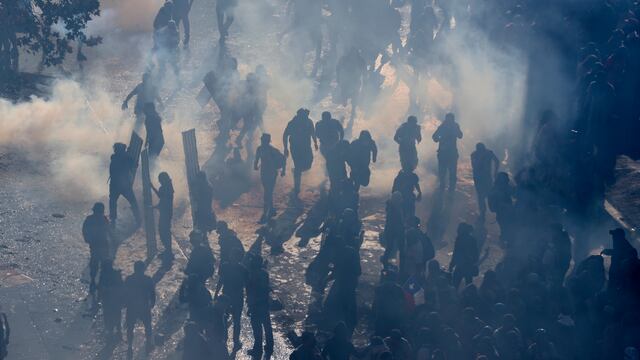 Protestas en Chile. Militar detenido.
