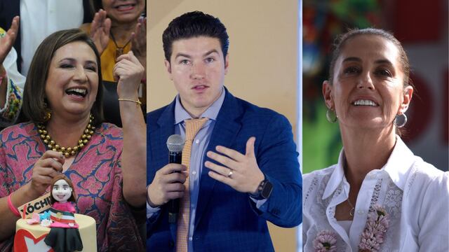 Claudia Sheinbaum, Xóchitl Gálvez y Samuel García