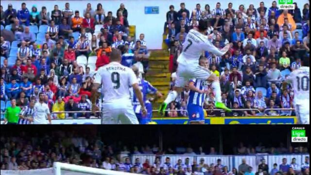En Riazor, Real Madrid vence 3-0 al Deportivo con dos goles de Cristiano Ronaldo y otro de James Rodríguez.