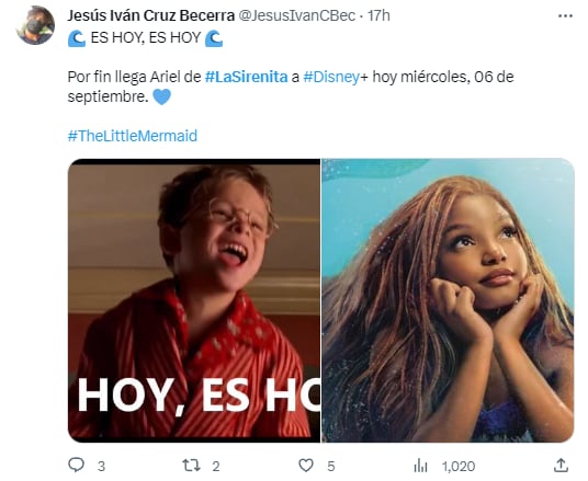 Memes por el estreno de La Sirenita en Disney Plus