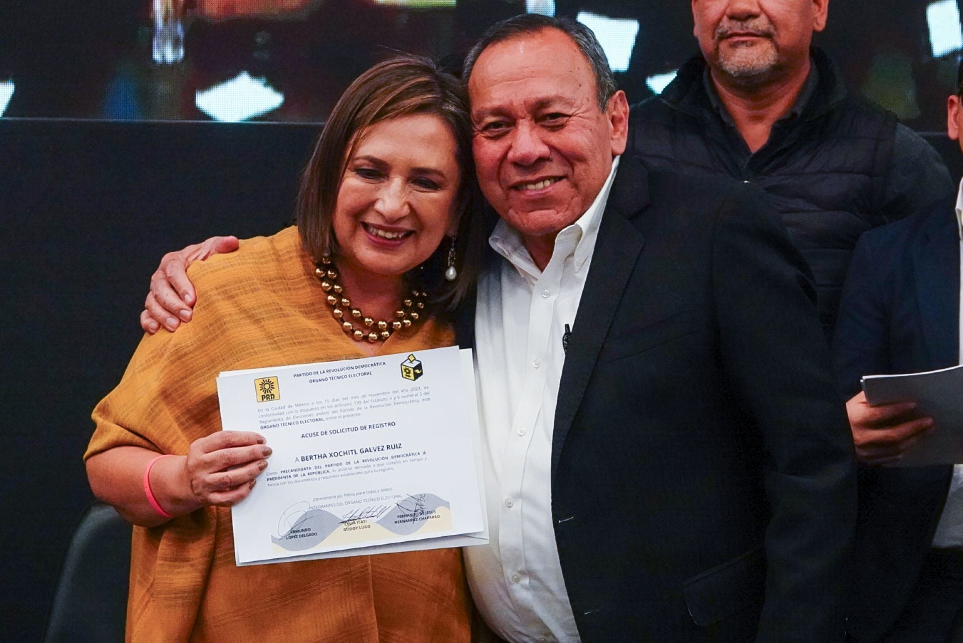 Xóchitl Gálvez y Jesús Zambrano