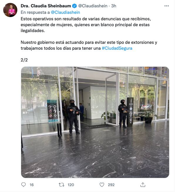 Claudia Sheinbaum expresó que el operativo es el resultado de denuncias que usuarios hicieron hacia las apps de préstamos.