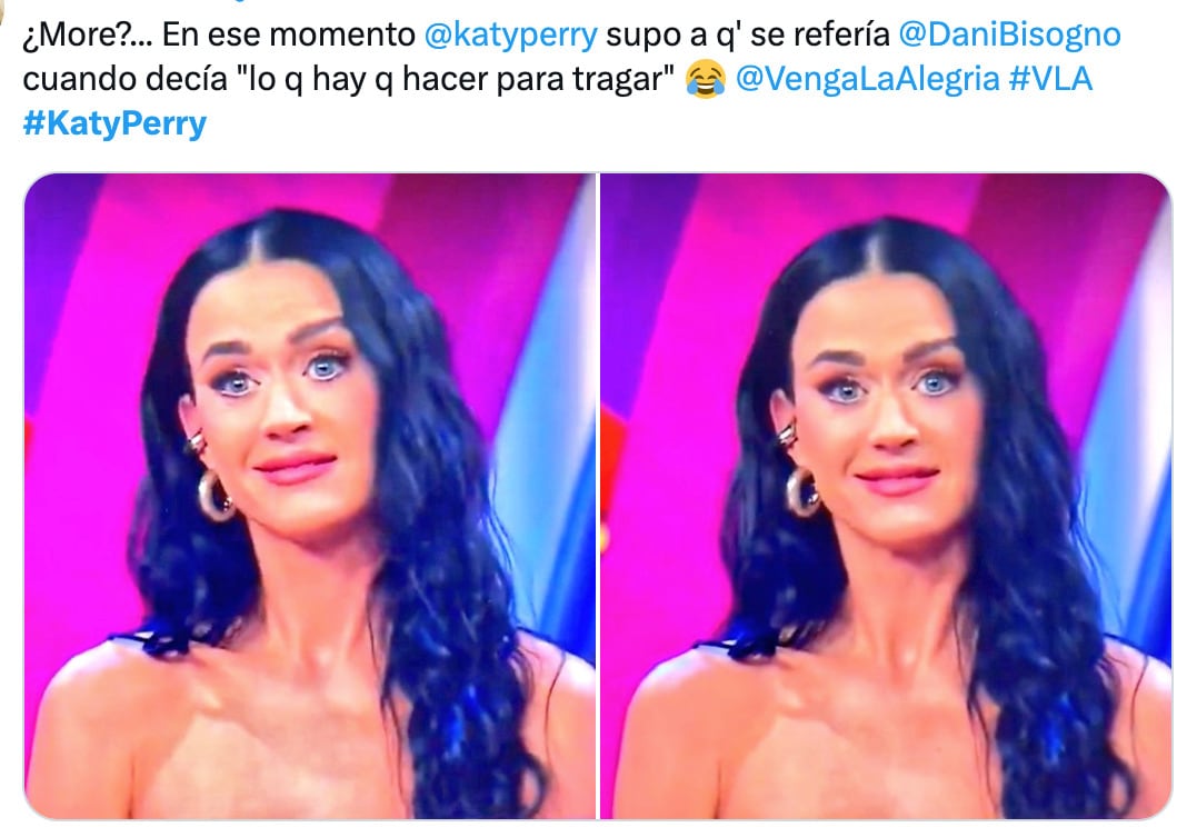 Katy Perry vivió momentos humildes en Venga la Alegría y los memes lo saben