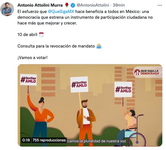 Antonio Attolini sobre Que Siga la Democracia