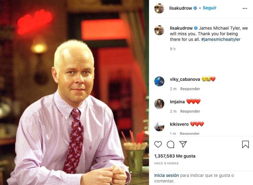 Lisa Kudrow se despide de James Michael Tyler