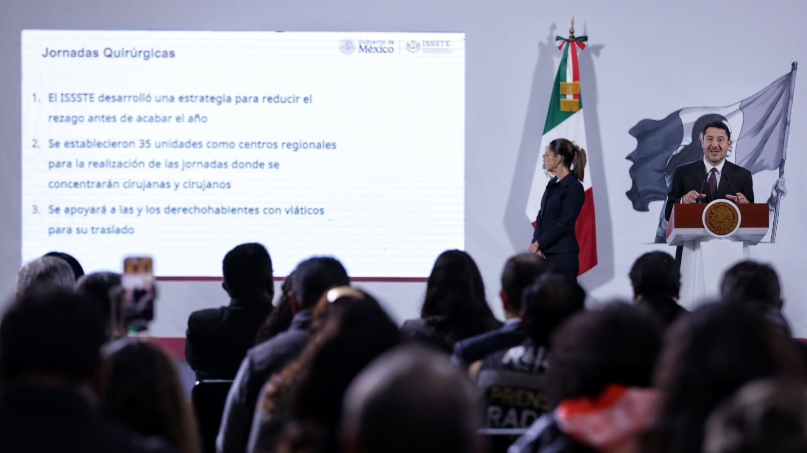 ISSSTE impulsa Jornadas Quirúrgicas en 35 hospitales para realizar 4 mil 608 cirugías en 2025, anuncia Martí Batres