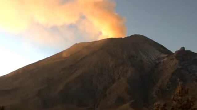Volcán Popocatépetl el 31 de enero