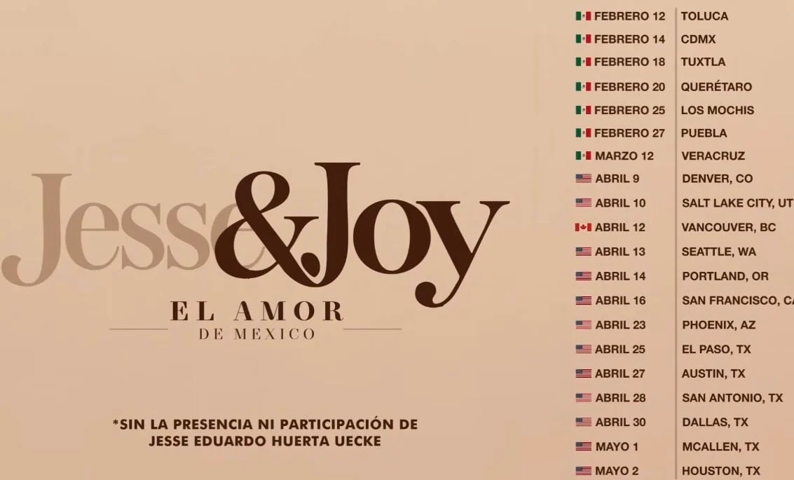 Joy Huerta confirma conciertos de Jesse & Joy sin la presencia ni participación de Jesse Huerta