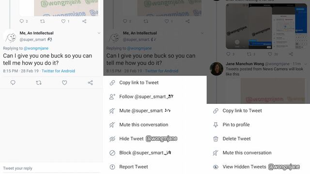 Twitter permitiría a usuarios ocultar respuestas a sus publicaciones