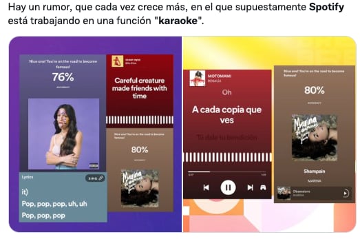 Spotify estrena su función Karaoke