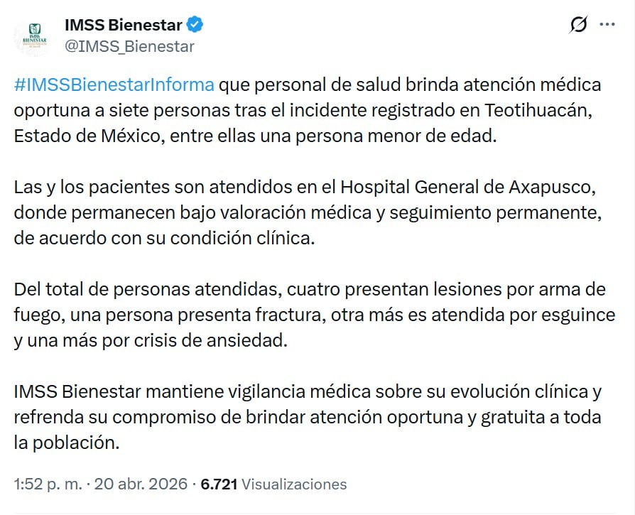 Balacera en Teotihuacán