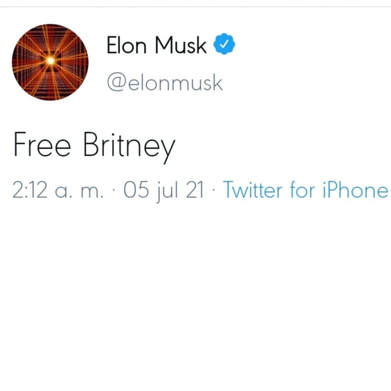 Twitter; Elon Musk pide que liberen a Britney Spears de su tutela.
