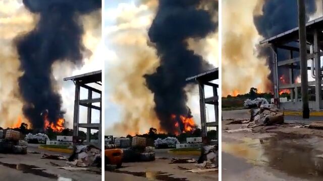 Explota batería Paredón de Pemex en Tabasco