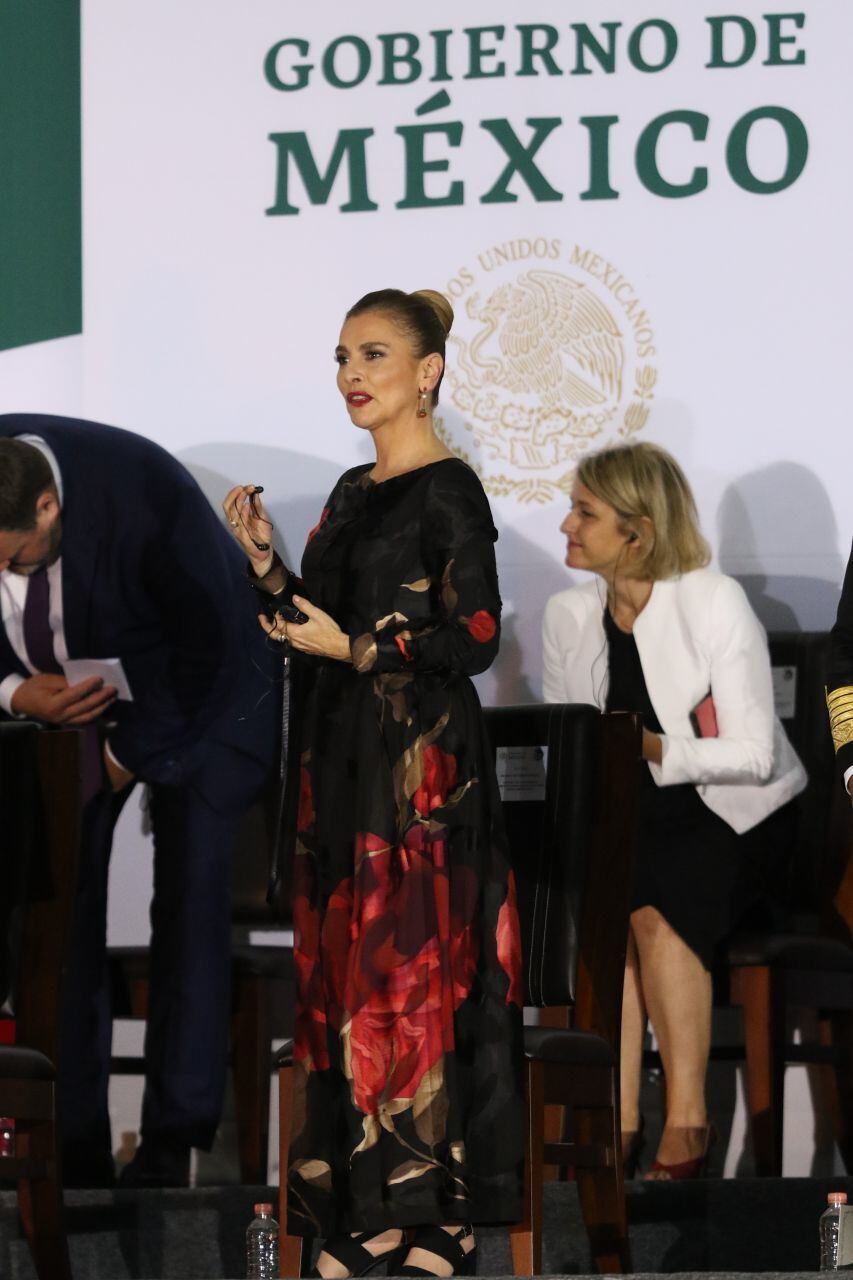 Beatriz Gutiérrez Müller en evento de la Independencia