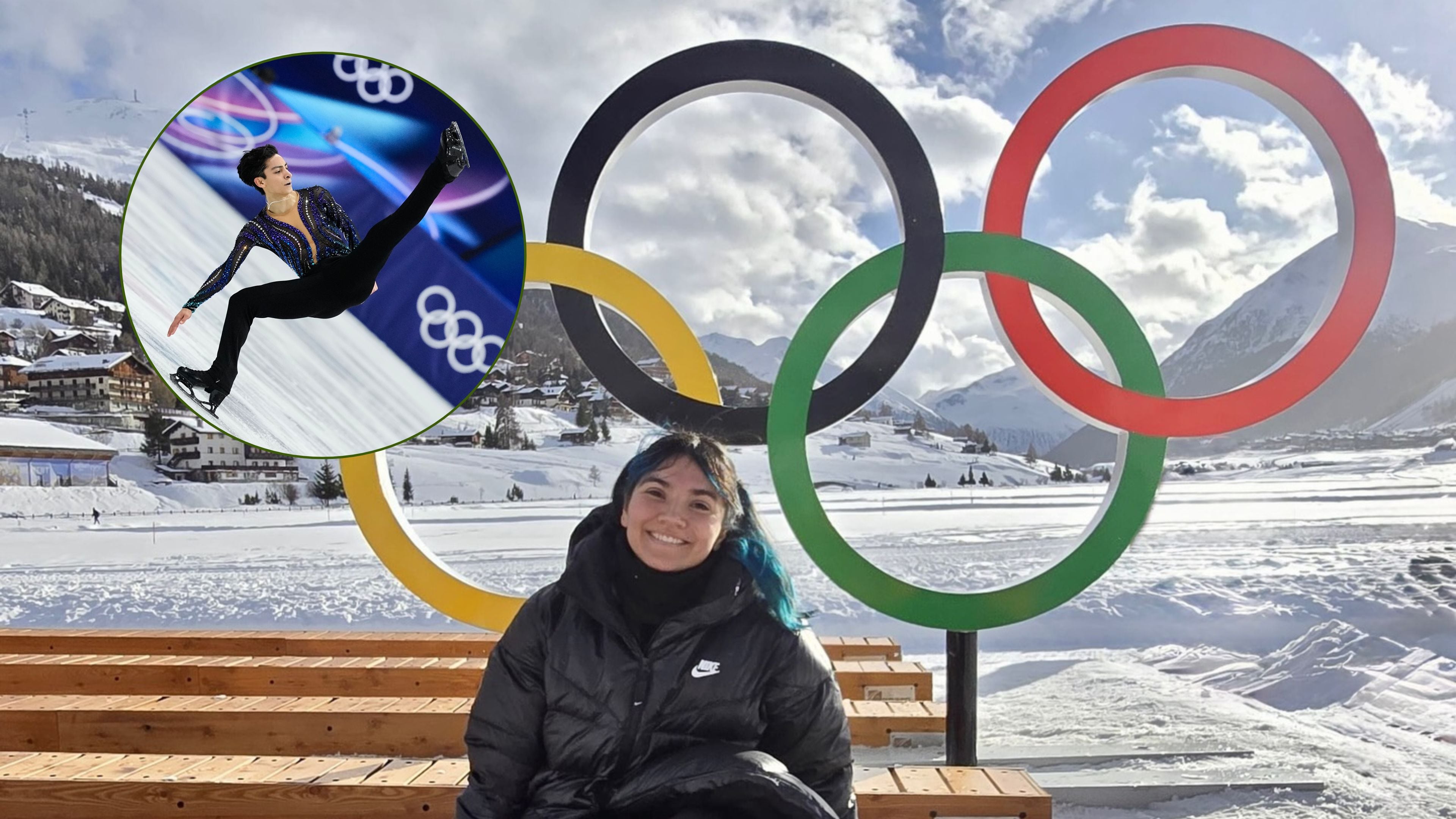 Alexa Moreno apoya a Donovan Carrillo en Milán-Cortina 2026