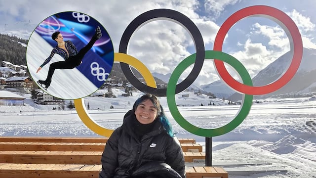Alexa Moreno apoya a Donovan Carrillo en Milán-Cortina 2026