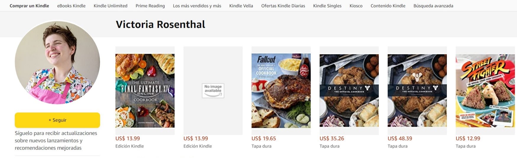 Victoria Rosenthal será la autora del libro de recetas de Halo