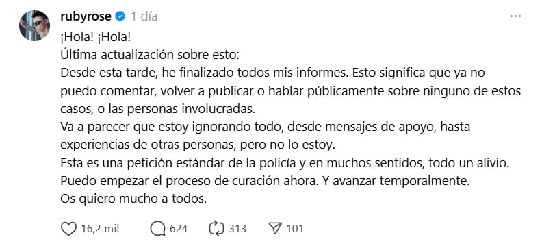Ruby Rose inicia proceso legal contra Katy Perry por presunta agresión sexual