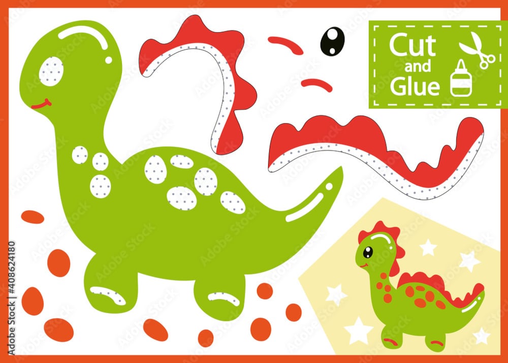 Plantilla de dinosaurio de Peppa Pig