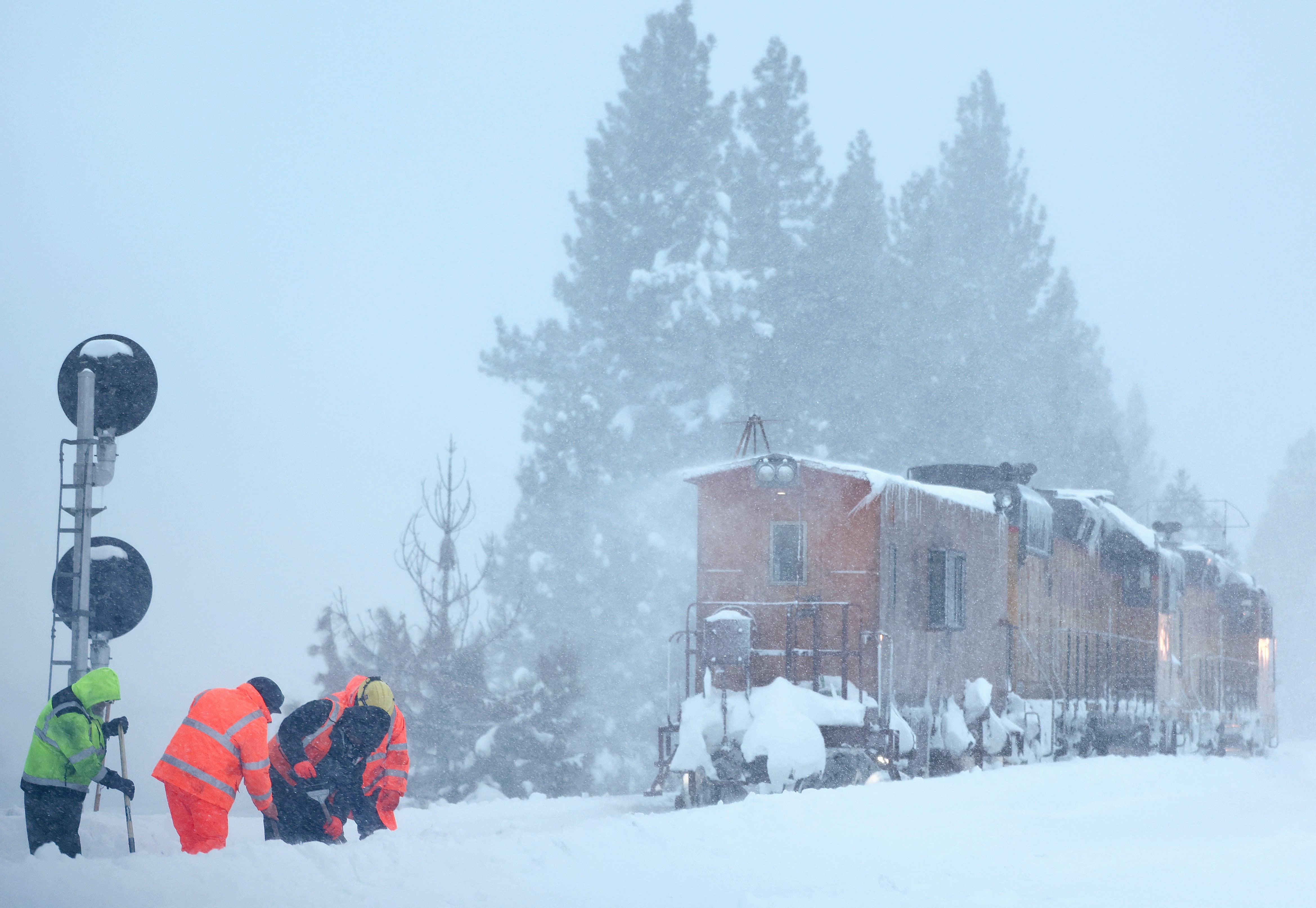 Tormenta de nieve en Truckee, California