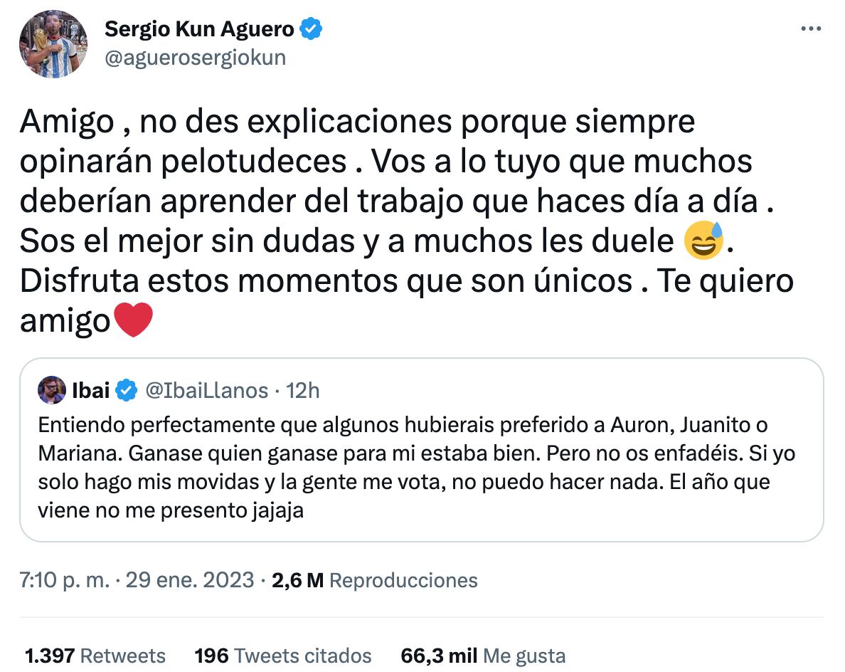 Kun Agüero defiende a Ibai Llanos por ganar a Mejor Streamer en los Premios Esland 2023